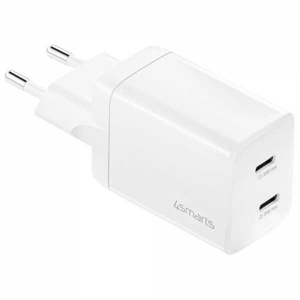 4smarts Wall Charger PDPlug Dual  36W USB-C Blanc