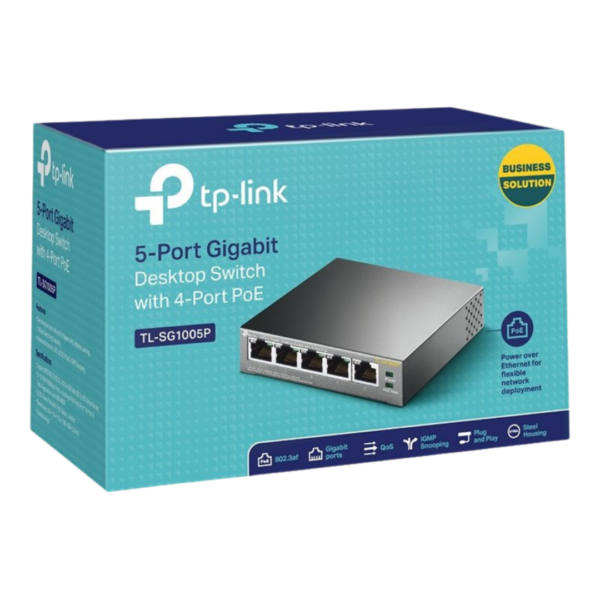 TP-LINK 5-Port Gigabit Desktop Switch PoE 2Y